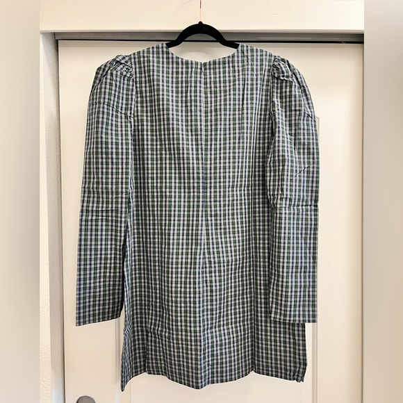 NWT Lovers + Friends  Reyes Plaid Puff Sleeve Mini Dress - Picture 10 of 10